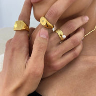 Elia - Gold ring with Star