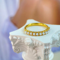 Phoebe - Gold Pearl Ring
