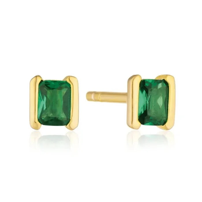 Celeste - Rectangular Stud earrings