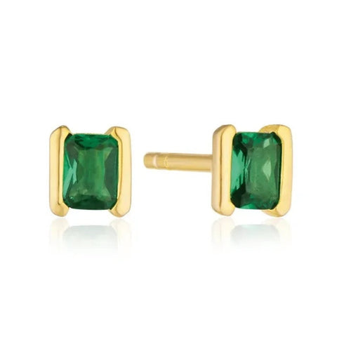 Celeste - Rectangular Stud earrings