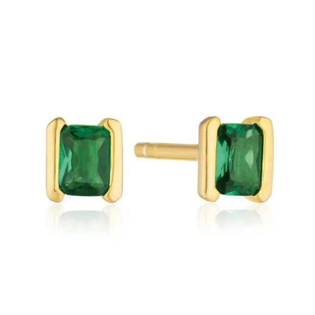 Celeste - Rectangular Stud earrings